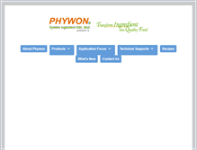 Tablet Screenshot of phywon.com